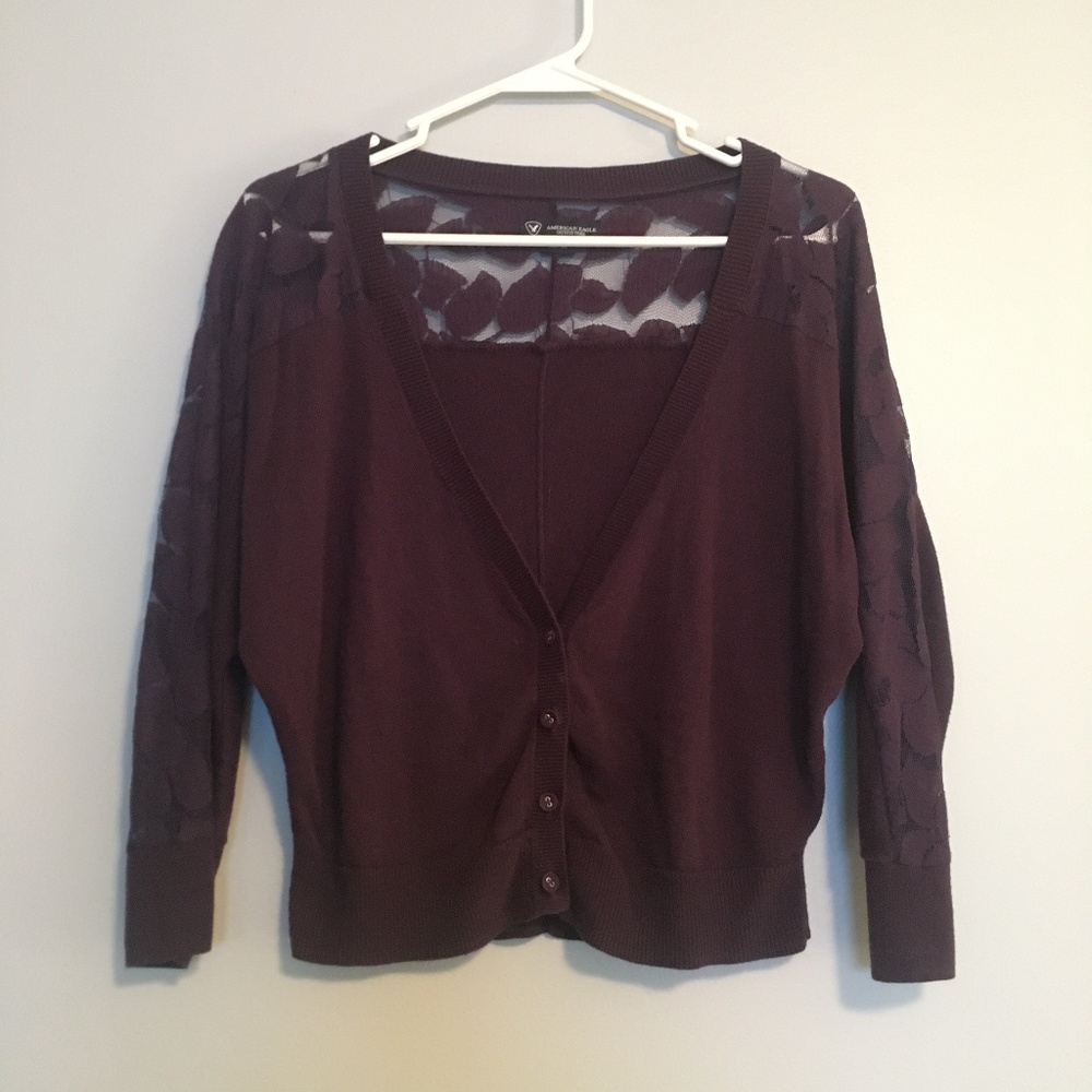 AE Lace Detailed Cardigan